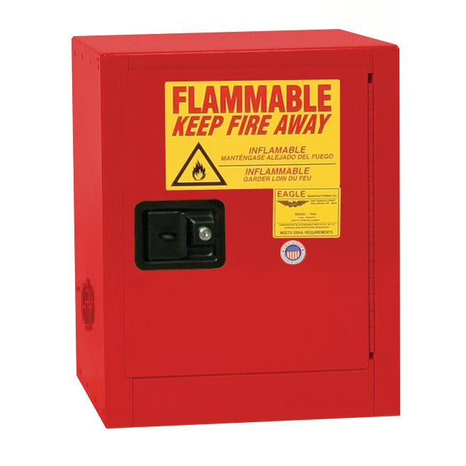 Eagle Manufacturing Steel Flammable Cabinet, 4 gal. - Red