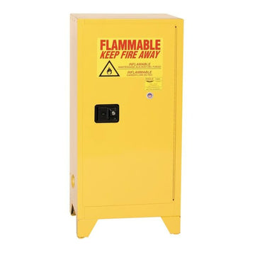 Eagle Manufacturing 1906XLEGS Steel Flammable Cabinet, 16 gal., Yellow - Default Title