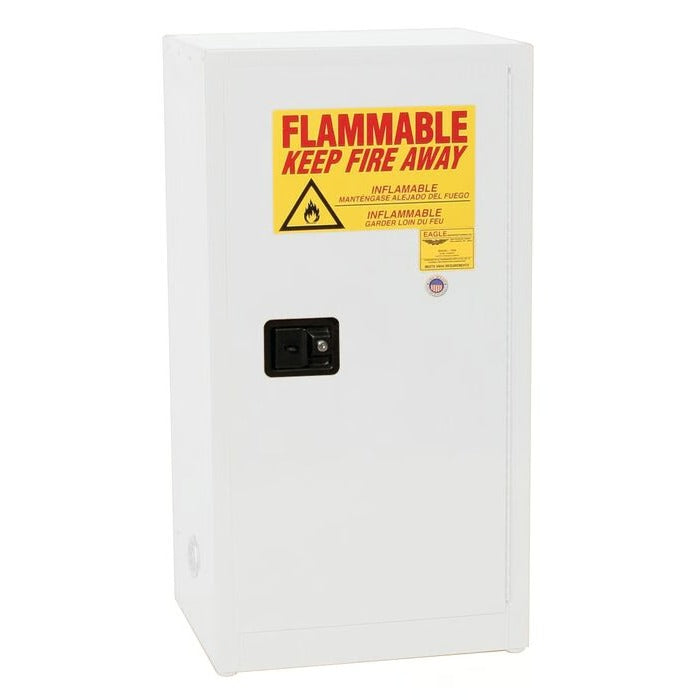 Eagle Manufacturing Steel Flammable Cabinet, 16 gal. - White