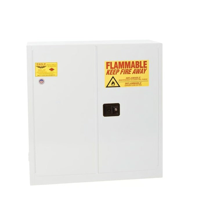 Eagle Manufacturing Steel Flammable Cabinet, 30 gal. - Yellow