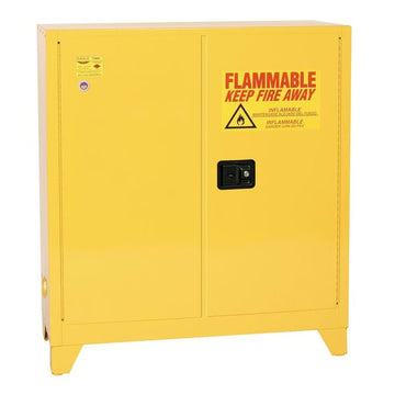 Eagle Manufacturing 1932XLEGS Steel Flammable Cabinet, 30 gal., Yellow - Default Title