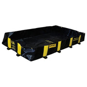 Justrite Rigid-Lock QuickBerm Berm, 12" High, Black - 175 gal.