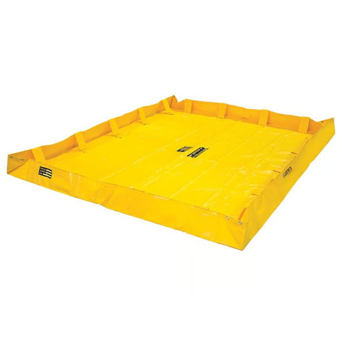 Justrite QuickBerm Lite Berm, 8" High, Yellow - 318 gal.