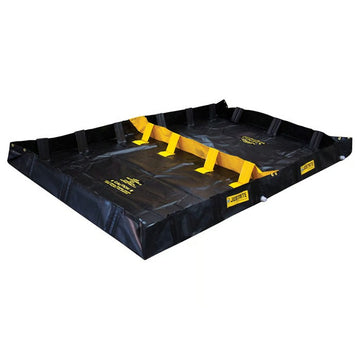Justrite QuickBerm Berm, 72" Wide, Black - 299 gal.