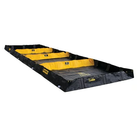 Justrite QuickBerm Berm, 72" Wide, Black - 598 gal.