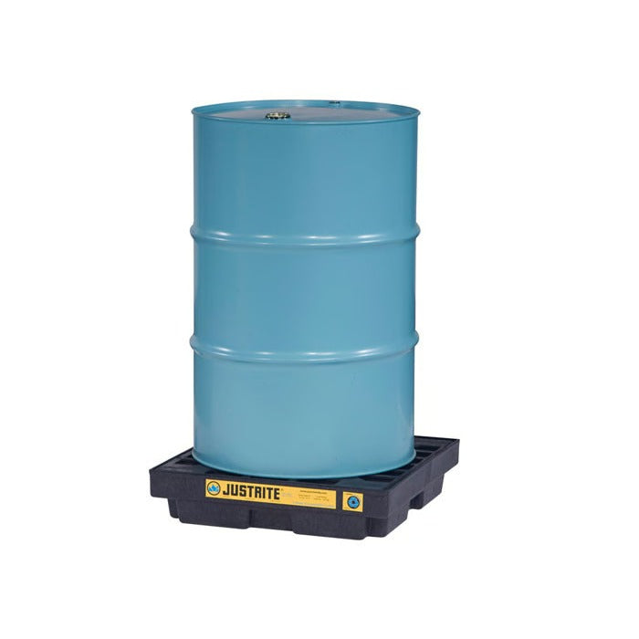 Justrite 28653 EcoPolyBlend Polyethylene Accumulation Center, 25" Wide, Black - Default Title