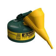 Justrite Steel Safety Can, 1 gal., Green - 7110410