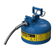 Justrite 7220320 Steel Safety Can, 2 gal., Blue - photo 2