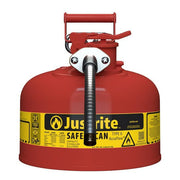 Justrite Steel Safety Can, 2.5 gal., Red - photo 2