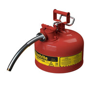 Justrite Steel Safety Can, 2.5 gal., Red - photo 4