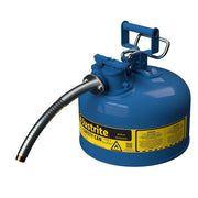Justrite Steel Safety Can, 2.5 gal., Blue - photo 3