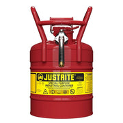 Justrite Steel Safety Can, 5 gal., Red - photo 2