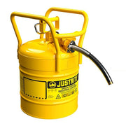 Justrite Steel Safety Can, 5 gal., Yellow - 1"