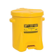 Eagle Manufacturing Polyethylene Oily Waste Can, 6 gal. - Yellow
