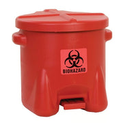 Eagle Manufacturing Polyethylene Waste Can, Red - 10 gal.