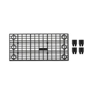 Structural Plastics Corporation Polyethylene Add-On Unit, 1 1/3' Wide, Black - 3'