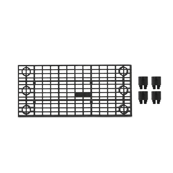 Structural Plastics Corporation Polyethylene Add-On Unit, 1 1/3' Wide, Black - 3'