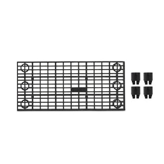 Structural Plastics Corporation Polyethylene Add-On Unit, 1 1/3' Wide, Black - 3'