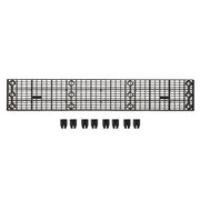 Structural Plastics Corporation Polyethylene Add-On Unit, 1 1/3' Wide, Black - 8'
