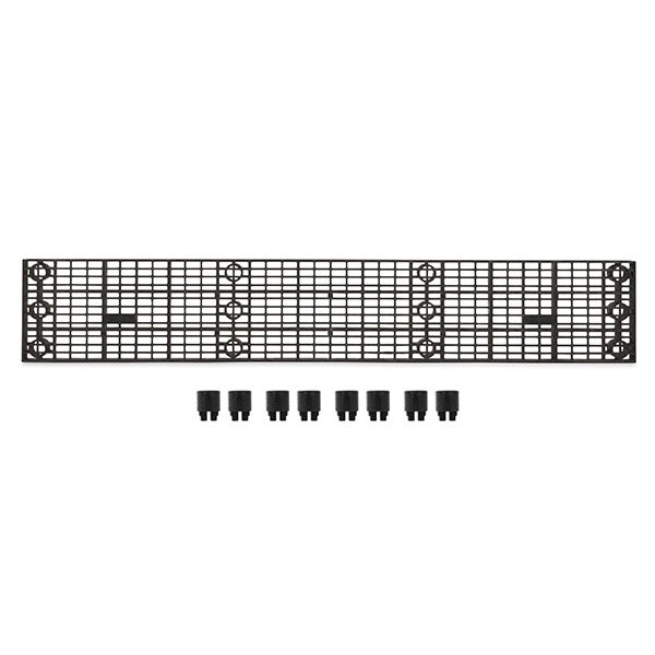 Structural Plastics Corporation Polyethylene Add-On Unit, 1 1/3' Wide, Black - 8'