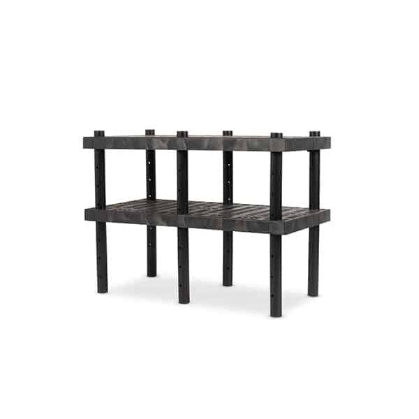 Structural Plastics Corporation Industrial Workbench, 24" Wide, Black - 688 lb.