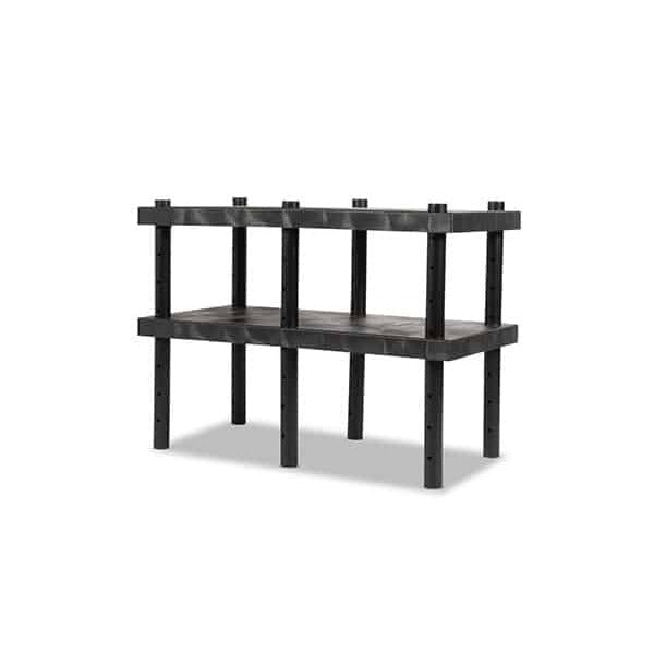 Structural Plastics Corporation Industrial Workbench, 24" Wide, Black - 880 lb.