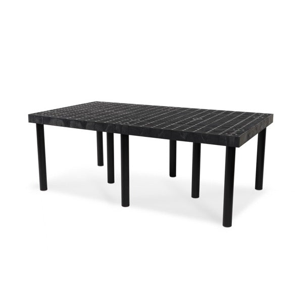 SPC Retail SPC-Retail Benchmaster Plastic Platform Display, Black - 36" x 66" x 24"