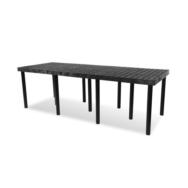 SPC Retail SPC-Retail Benchmaster Plastic Platform Display, Black - 24" x 96" x 30"