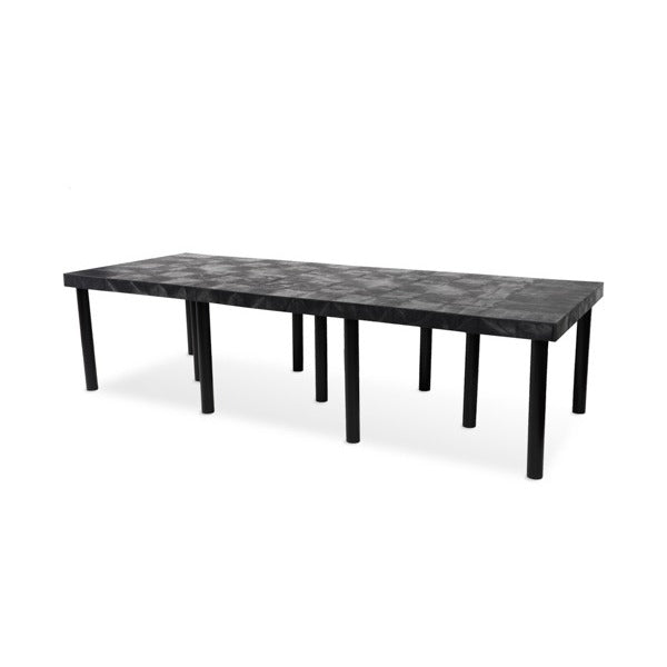 SPC Retail SPC-Retail Benchmaster Plastic Platform Display, Black - 24" x 96" x 24"