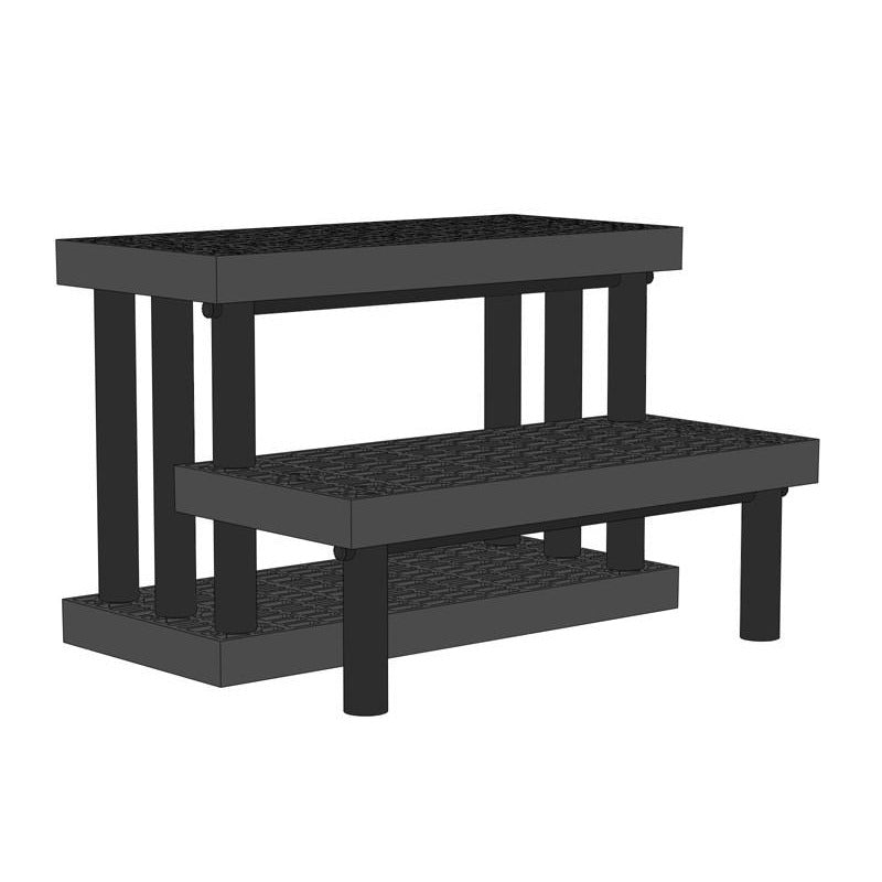 SPC Retail SPC-Retail Benchmaster Plastic Display, 28" Wide, Black - 280 lb.