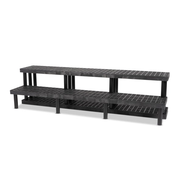 SPC Retail SPC-Retail Benchmaster Plastic Display, 28" Wide, Black - 747 lb.