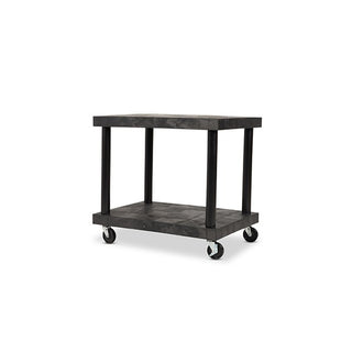 Structural Plastics Corporation Industrial Cart, 24" Wide, Black - 36" x 24"