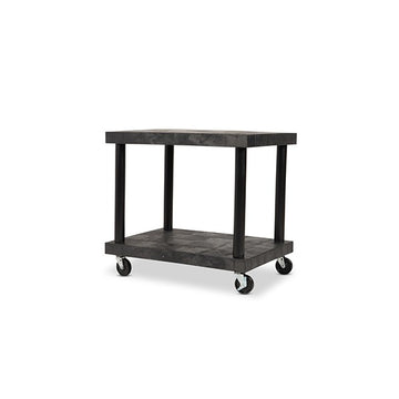 Structural Plastics Corporation Industrial Cart, 24" Wide, Black - 36" x 24"