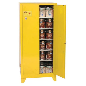 Eagle Manufacturing PI62XLEGS Steel Safety Cabinet, 96 gal., Red - Default Title