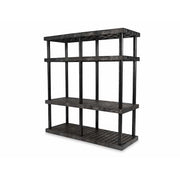 Structural Plastics Corporation Top System, 75" High, Black - 66" x 24"