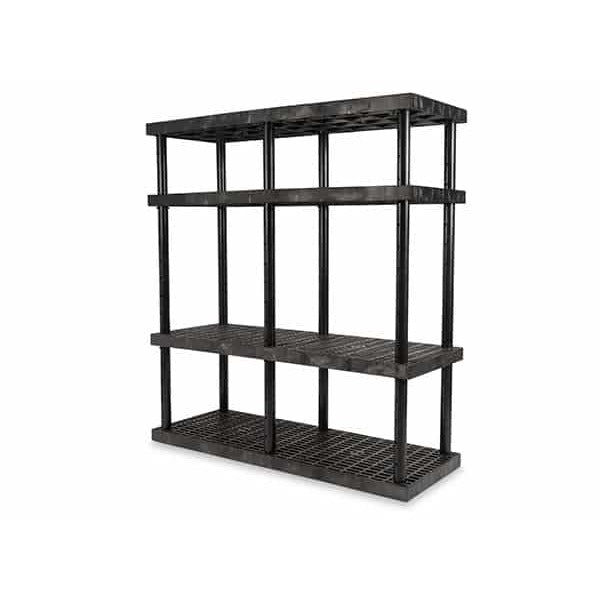 Structural Plastics Corporation Top System, 75" High, Black - 66" x 24"