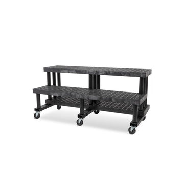 SPC Retail SPC-Retail Benchmaster Plastic Display, 28" Wide, Black - 513 lb.