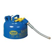Eagle Manufacturing Steel Safety Can, 2.5 gal., Blue - 7/8"