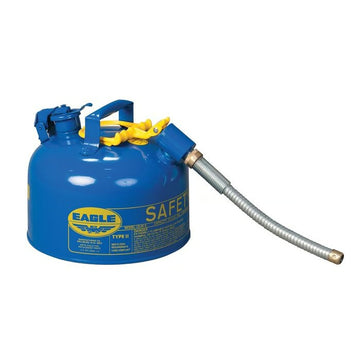 Eagle Manufacturing Steel Safety Can, 2.5 gal., Blue - 5/8"