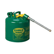 Eagle Manufacturing Steel Safety Can, 5 gal., Green - 7/8"