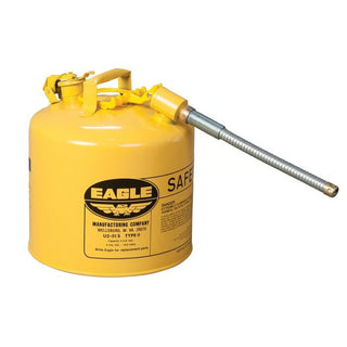 Eagle Manufacturing Steel Safety Can, 5 gal., Yellow - 5/8"