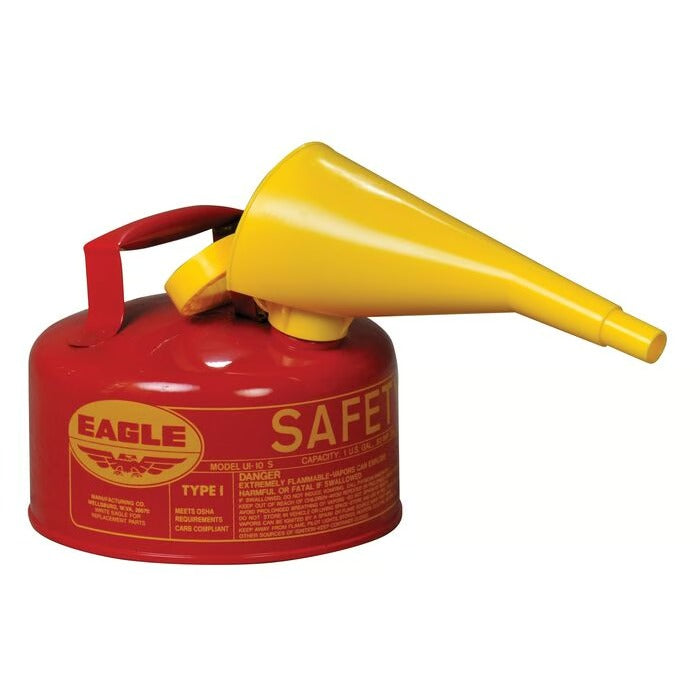 Eagle Manufacturing Steel Safety Can, 1 gal., Red - UI10FS