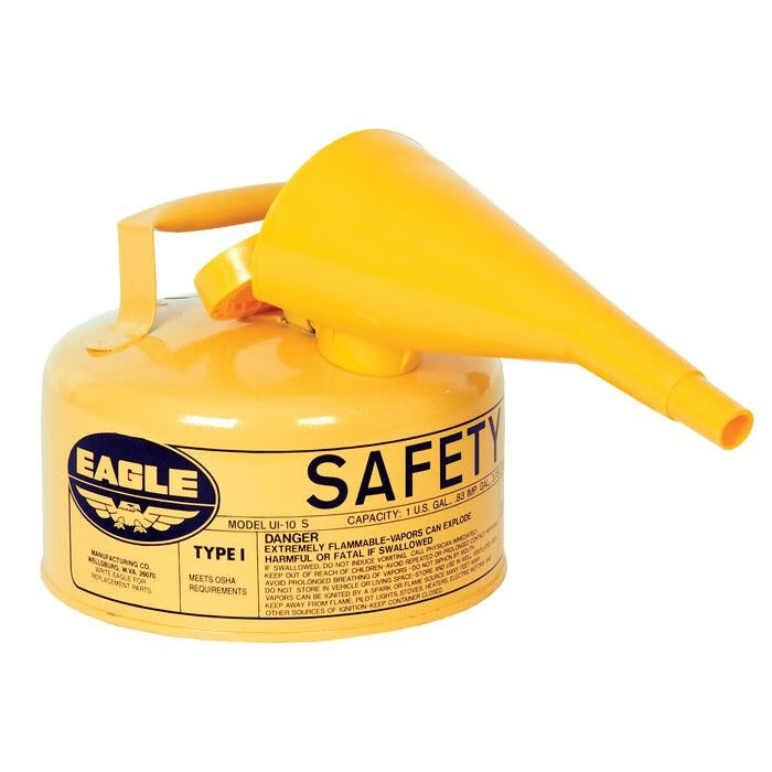 Eagle Manufacturing Steel Safety Can, 1 gal., Yellow - UI10FSY
