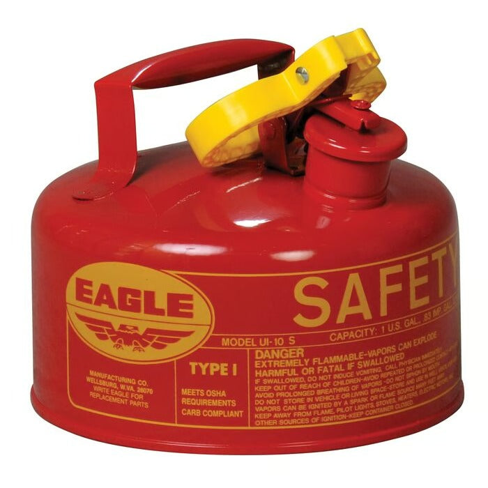 Eagle Manufacturing Steel Safety Can, 1 gal., Red - UI10S