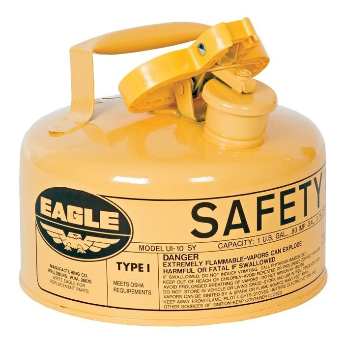 Eagle Manufacturing Steel Safety Can, 1 gal., Yellow - UI10SY