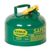 Eagle Manufacturing Steel Safety Can, 2.5 gal., Green - UI25SG