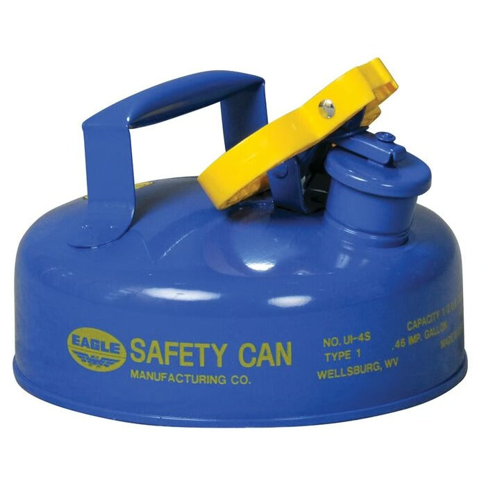 Eagle Manufacturing Steel Safety Can, 2 qt., Blue - UI4SB