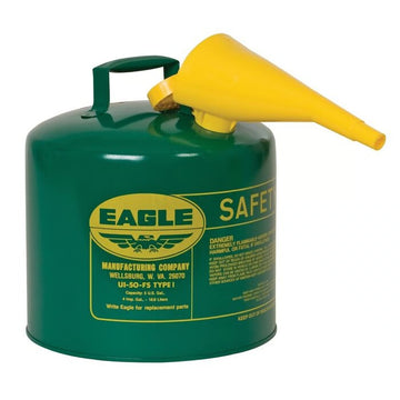 Eagle Manufacturing Steel Safety Can, 5 gal., Green - UI50FSG