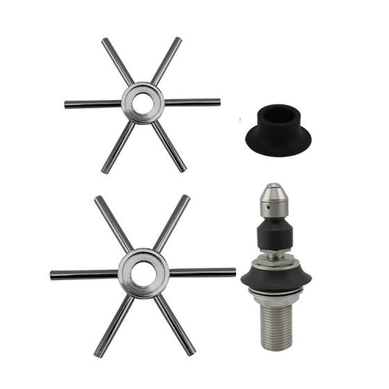 Rhino Coffee Gear RHSPINSET2 Stainless Steel Spinjet Kit, 4 13/16 - 5 5/16" Diameter