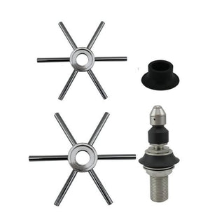 Rhino Coffee Gear RHSPINSET2 Stainless Steel Spinjet Kit, 4 13/16 - 5 5/16" Diameter